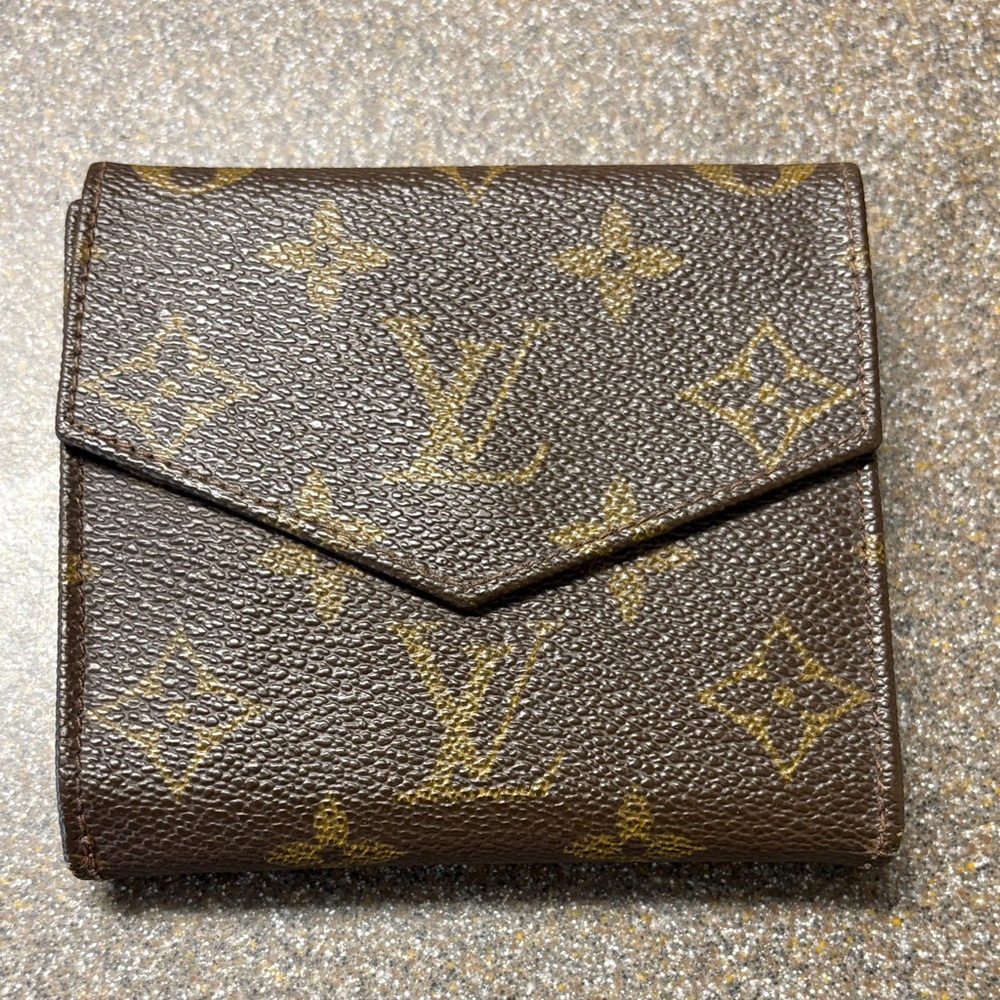 Louis Vuitton Monogram Brown and Gold Card Holder